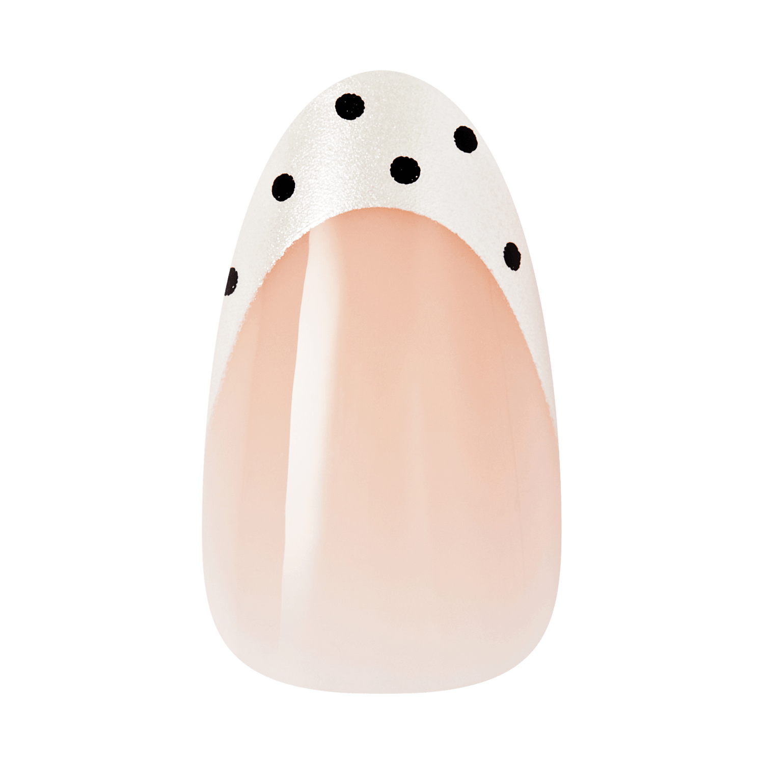 Kiss Glam Jeweled Press On Fake Glue Nails - Mood Pop | 3D &amp; Jeweled French Design, Black &amp; White, Medium, Almond