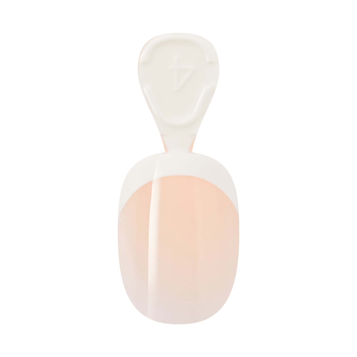 Minimalist illustration of a faceless person with peach torso and white head and shoulders.