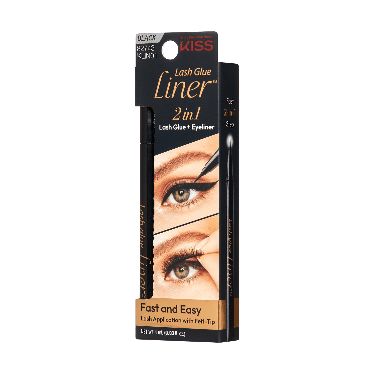 Kiss Lash 2 in 1 Glue Liner - Black