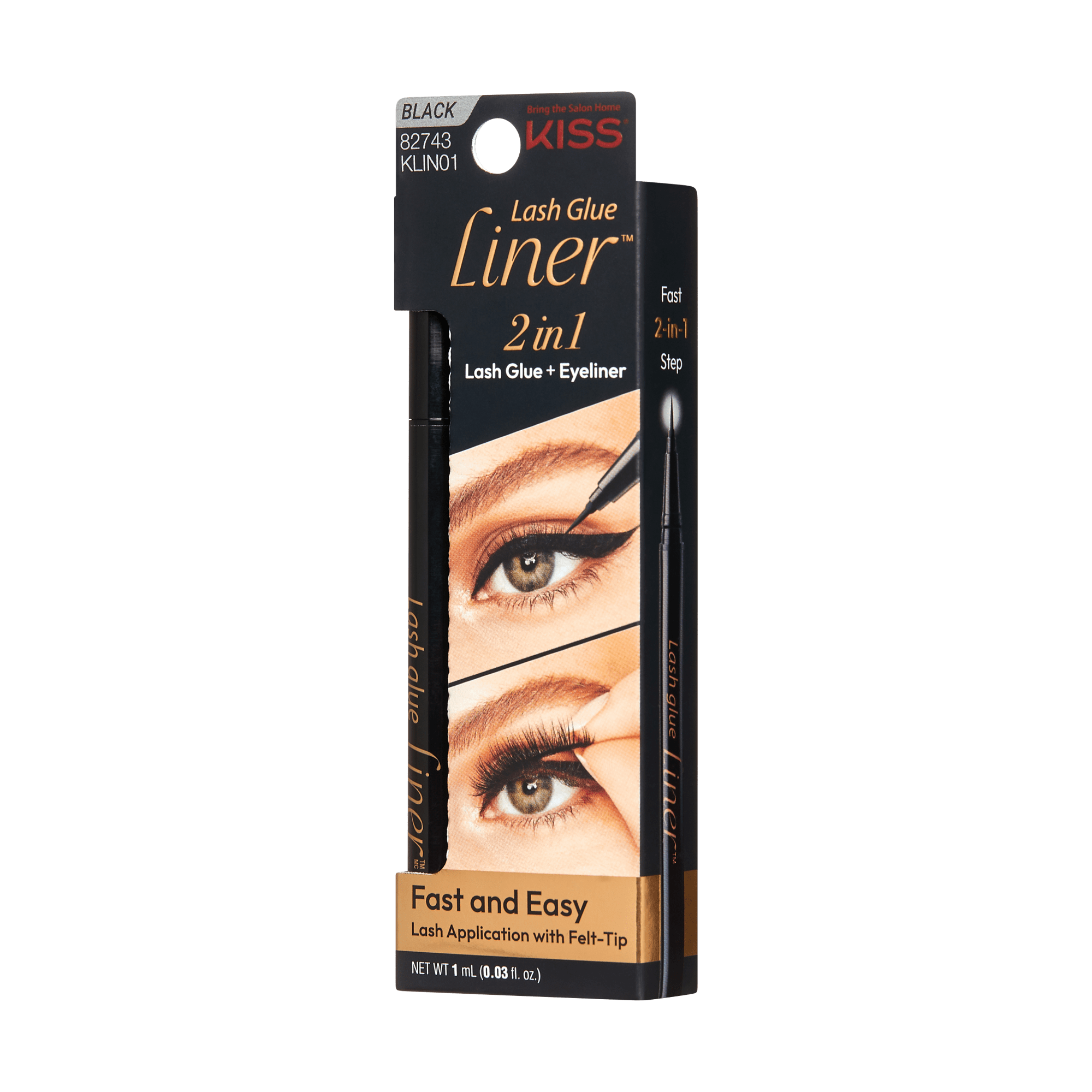 Kiss Lash 2 in 1 Glue Liner - Black