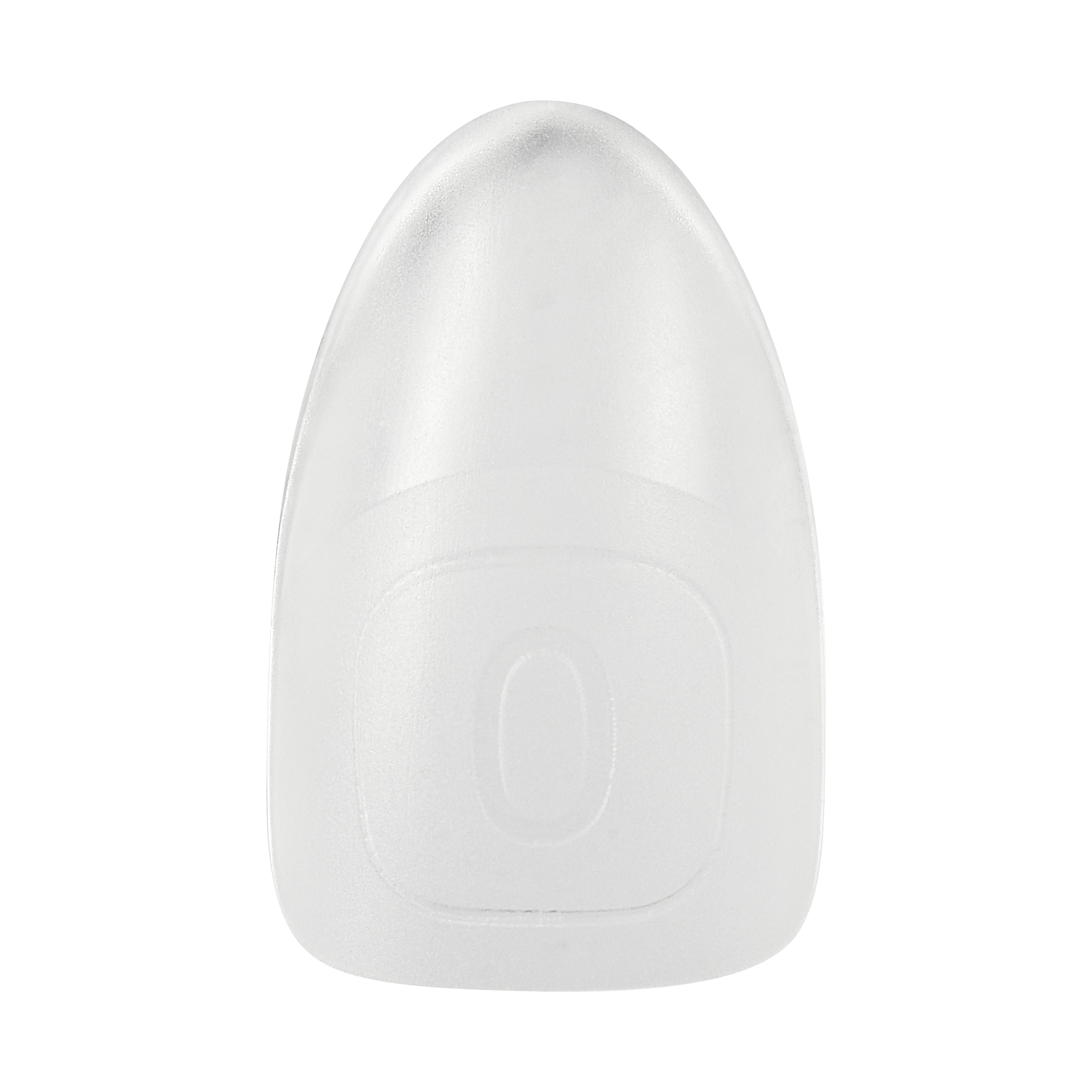Clear plastic nail tip cover or dome-shaped protective case