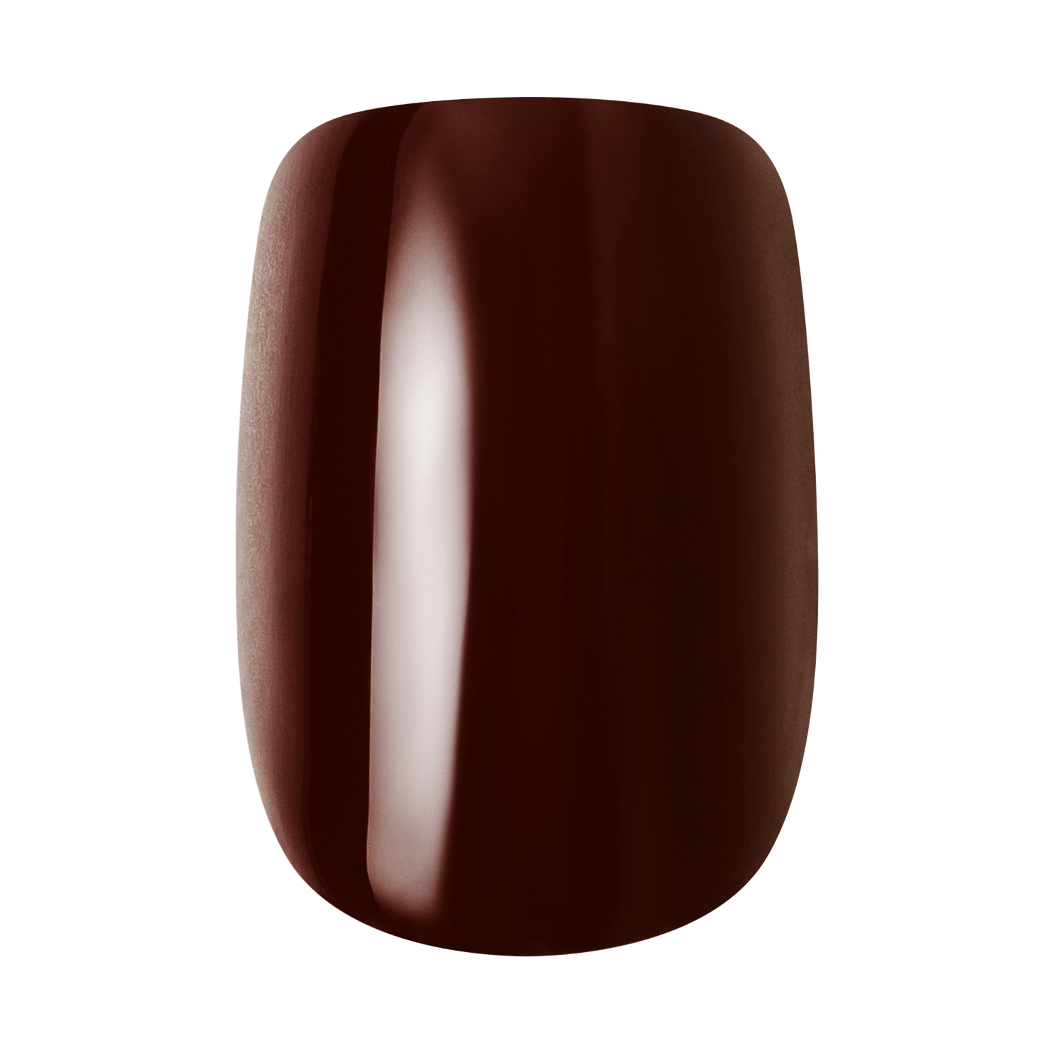 Kiss Core Design Press On Fake Glue Nails - Fallen For You | French Design, Brown, Short, Squoval
