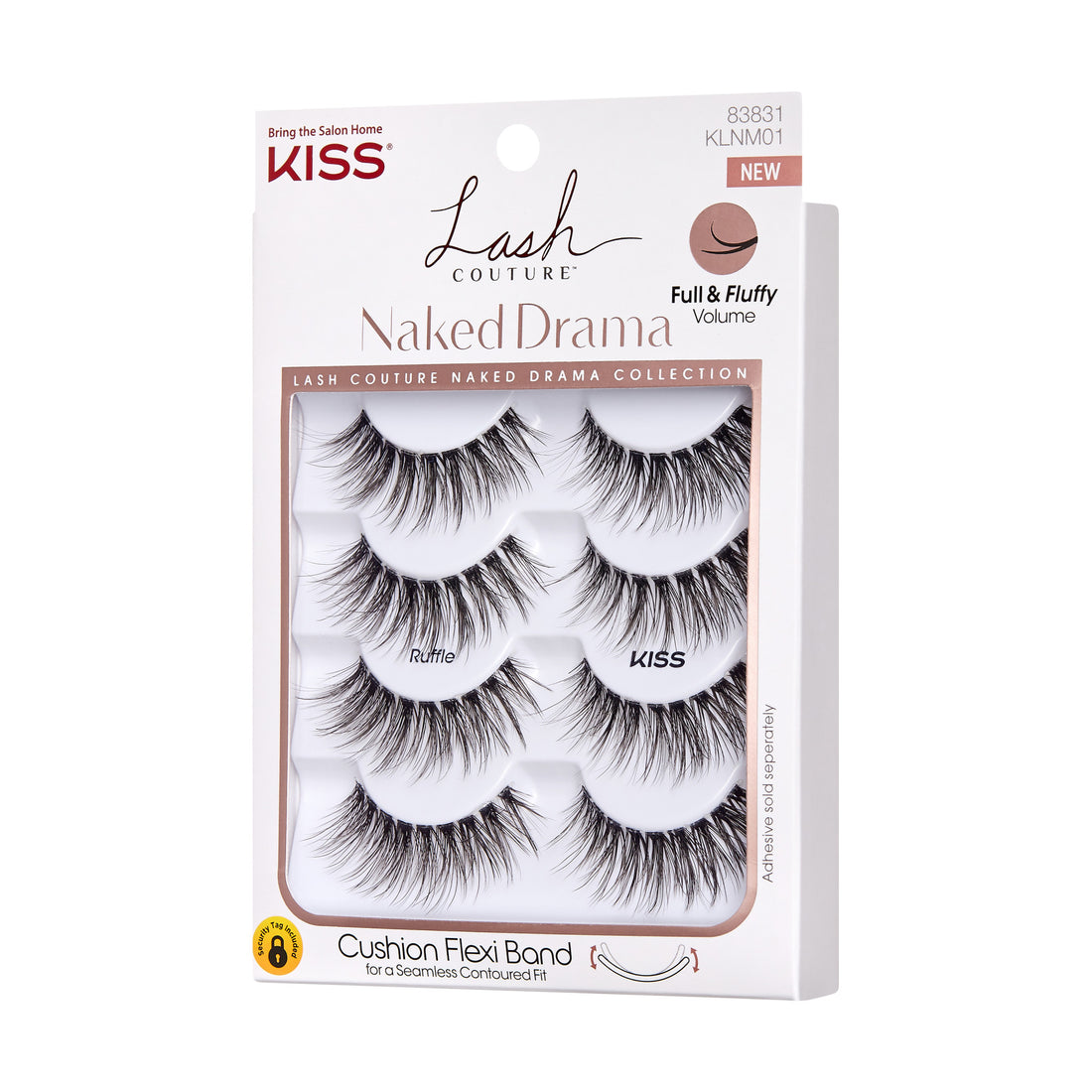Kiss Lash Couture Naked Drama False Eyelashes Multipack - Ruffle