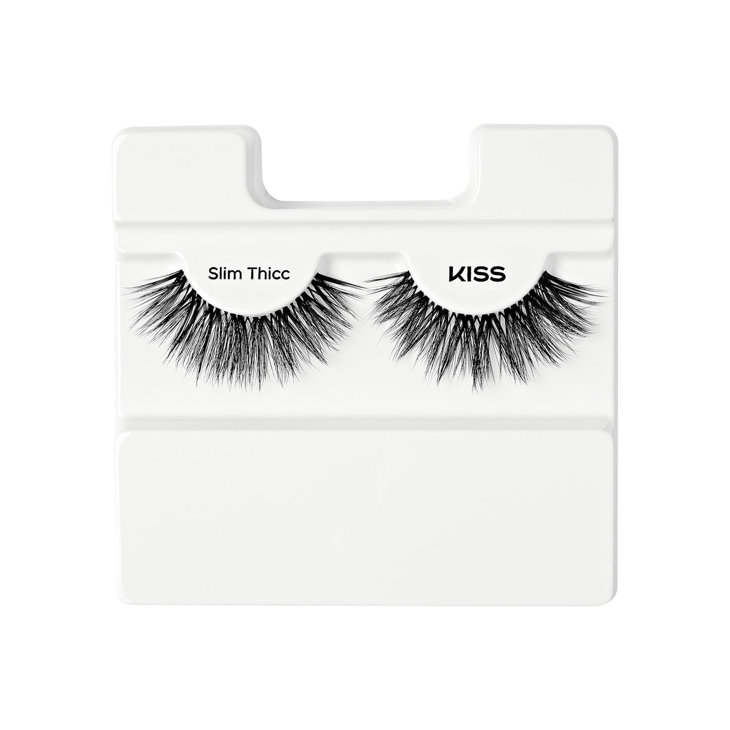 Pair of black 3D volume false eyelashes labeled \