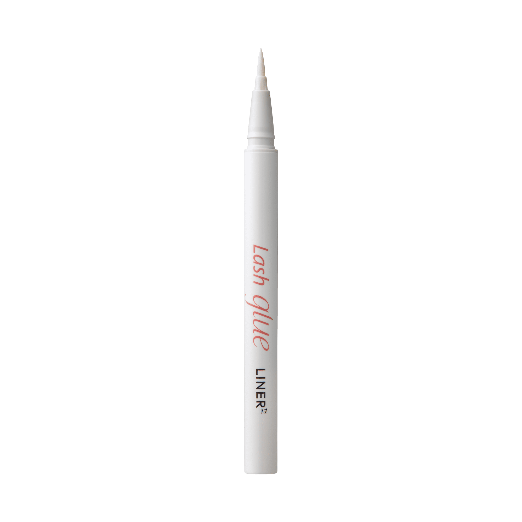 White pen-style applicator with a fine tip, labeled \