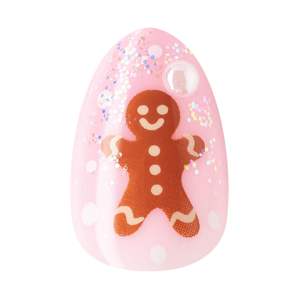 Kiss Merry Holiday Press On Fake Glue Nails - Blanket Season | Design, Pink, Short, Almond