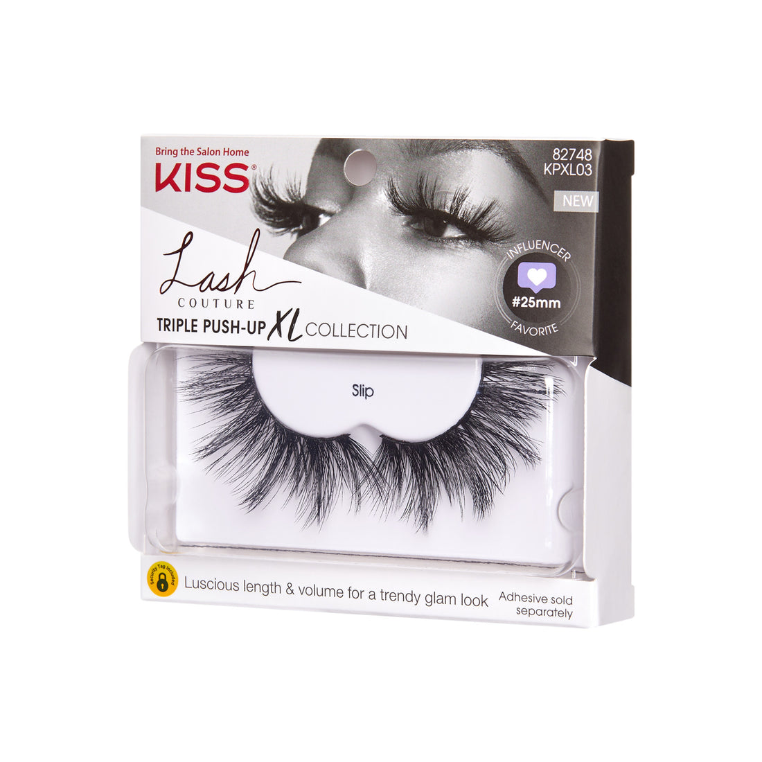 KISS Lash Couture Triple Push-Up XL Collection "Slip" false eyelashes, 25mm