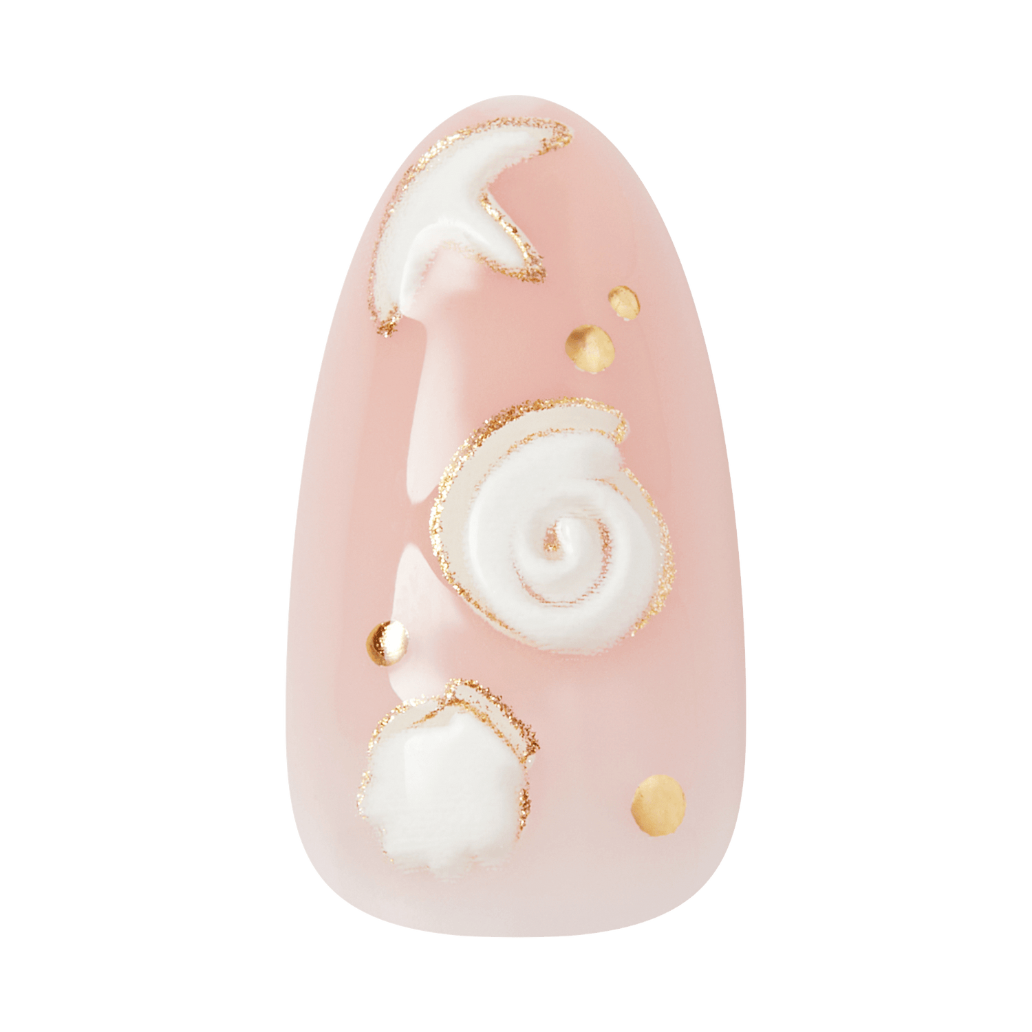 Kiss Glam Jeweled Press On Glue Nails - Shell Me More