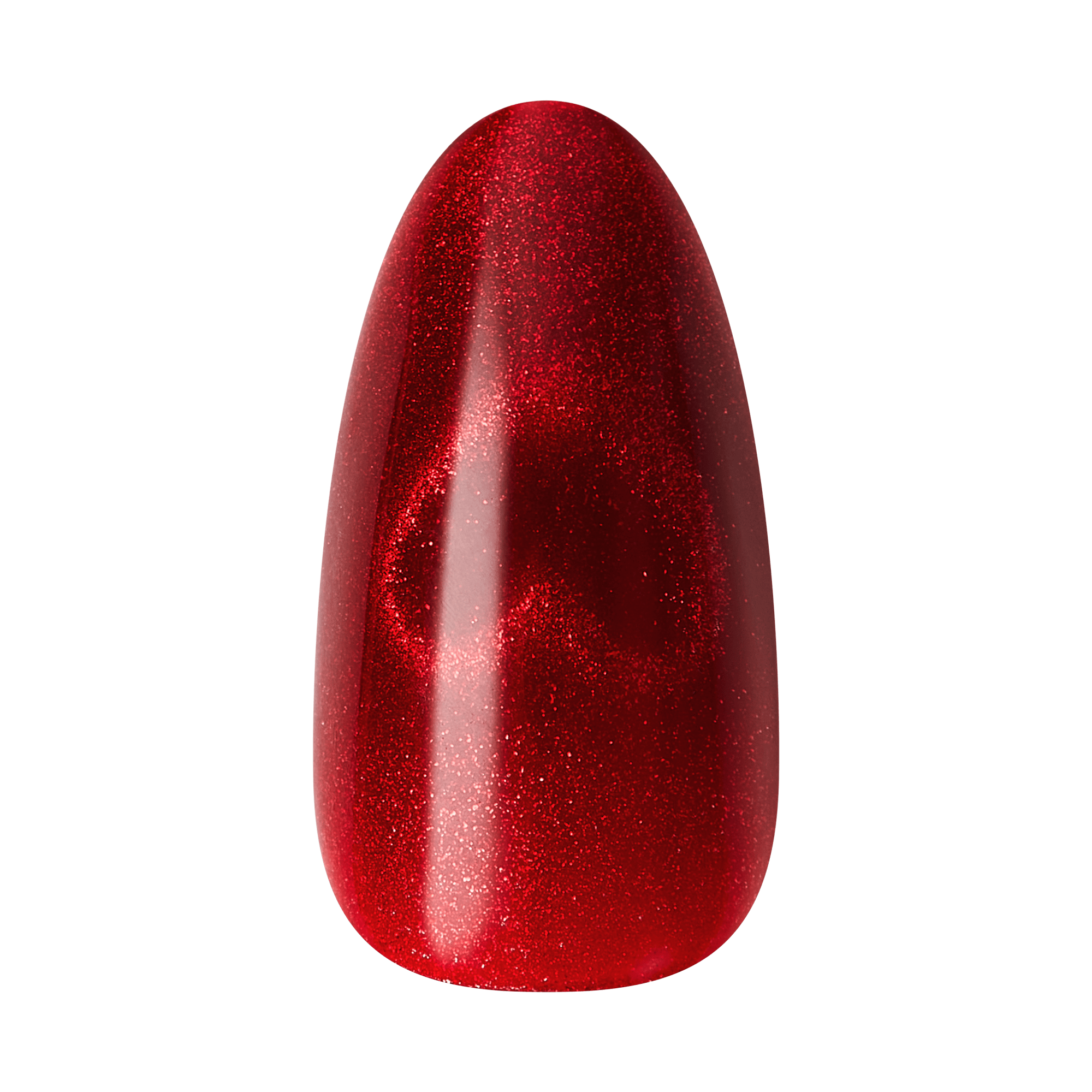 Kiss Glam Embellished Press On Fake Glue Nails - Famous | 3D &amp; Jewel Design, Red, Medium, Almond
