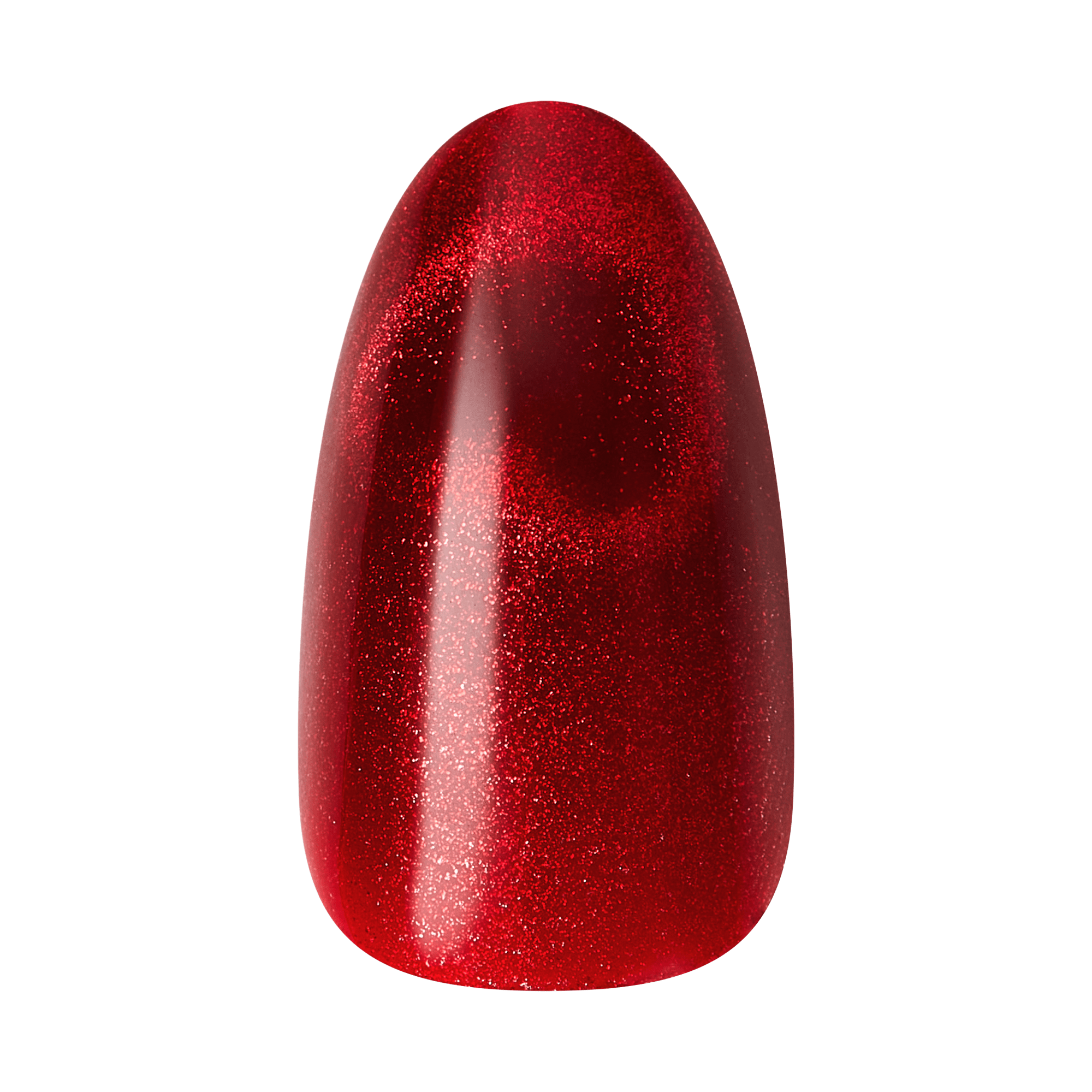 Kiss Glam Embellished Press On Fake Glue Nails - Famous | 3D &amp; Jewel Design, Red, Medium, Almond