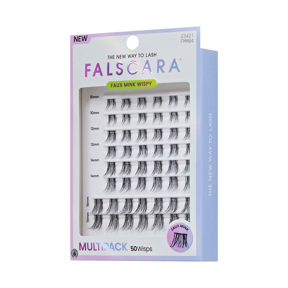 FALSCARA Faux Mink Wispy false lashes multipack, 50 wisps, various lengths 10-16mm