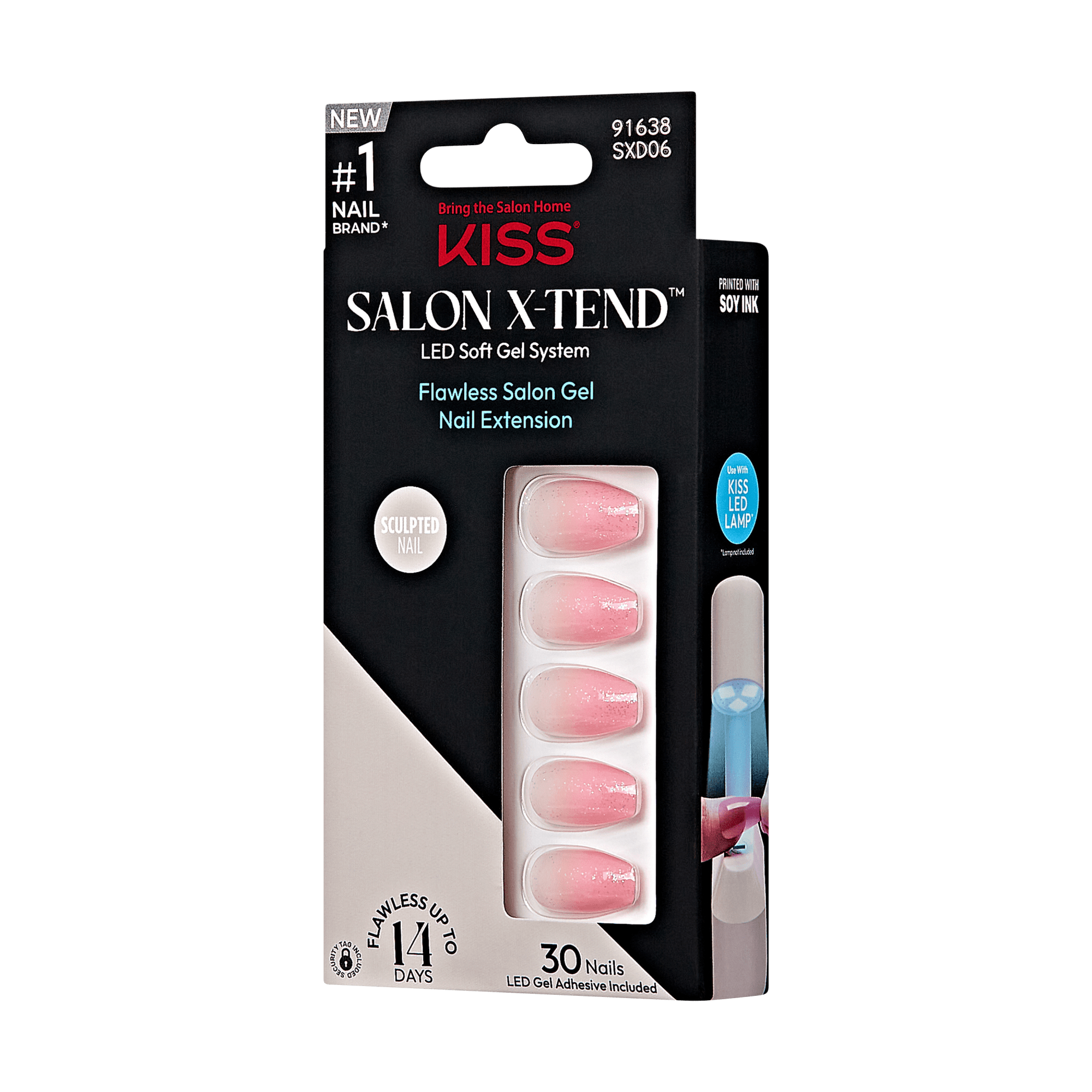 Kiss Salon X-tend Design Press On Gel Nails - Detox