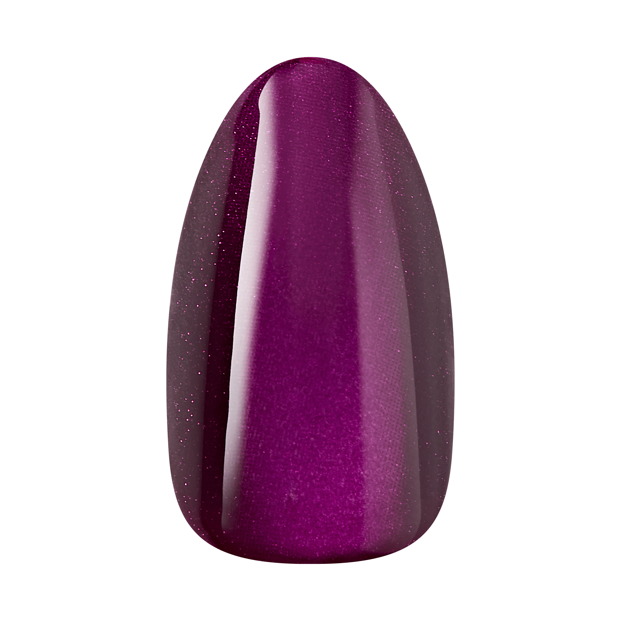Kiss Core Magnetic Press On Fake Glue Nails - Glaring Sparks | Design, Purple, Medium, Almond