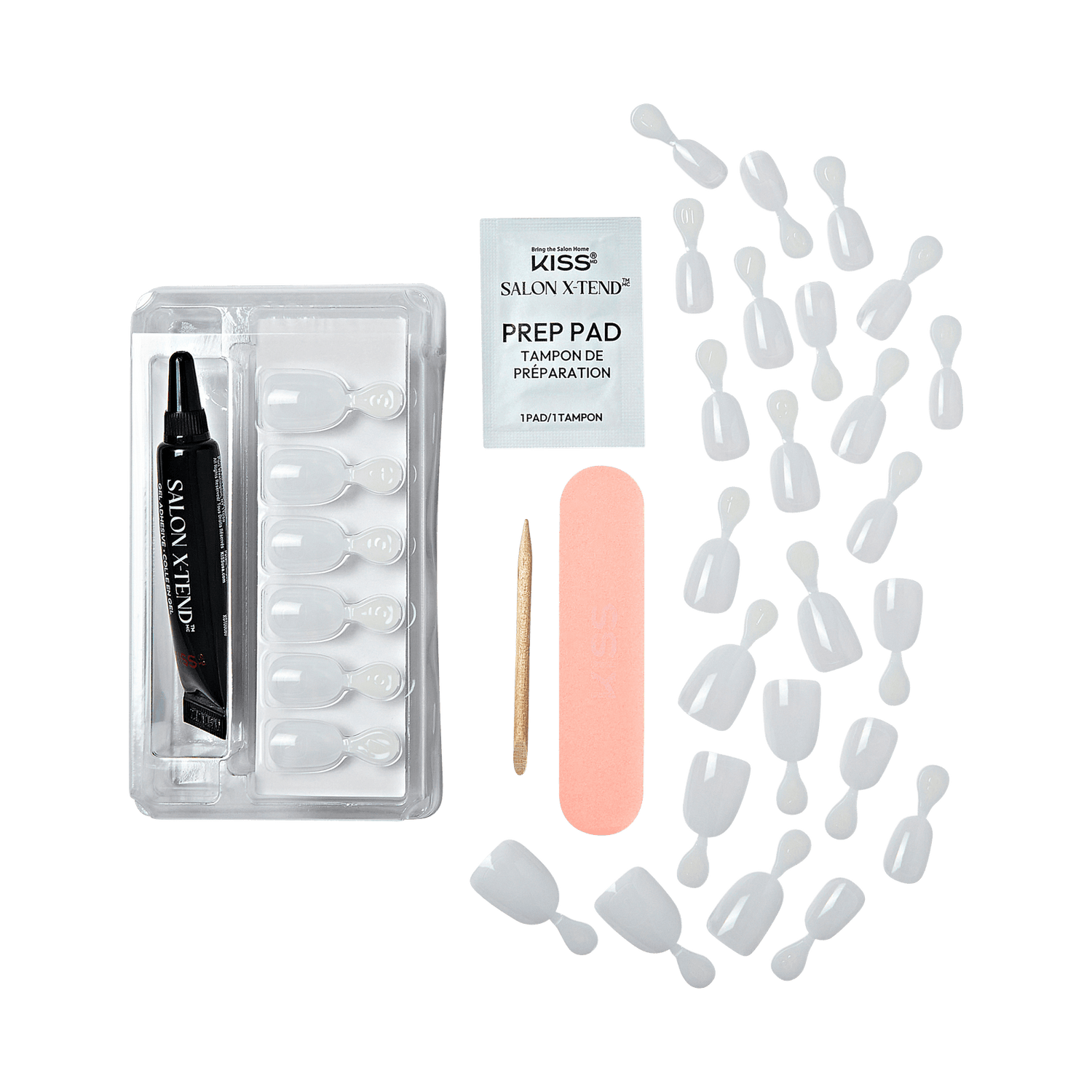 Kiss Salon X-tend Color Press On Gel Nails - Keep It