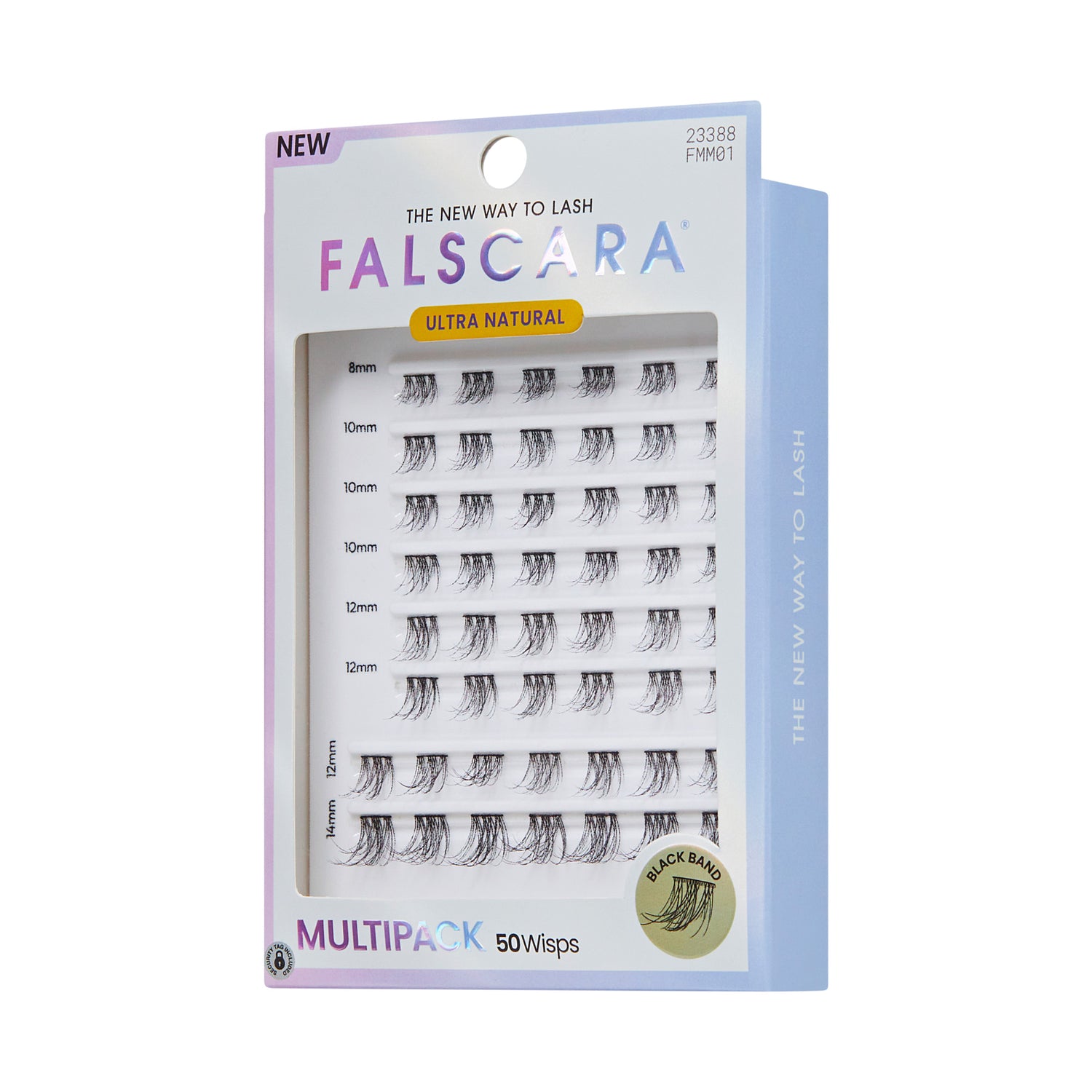 FALSCARA Ultra Natural Multipack 50 Wisps false lashes in various lengths.