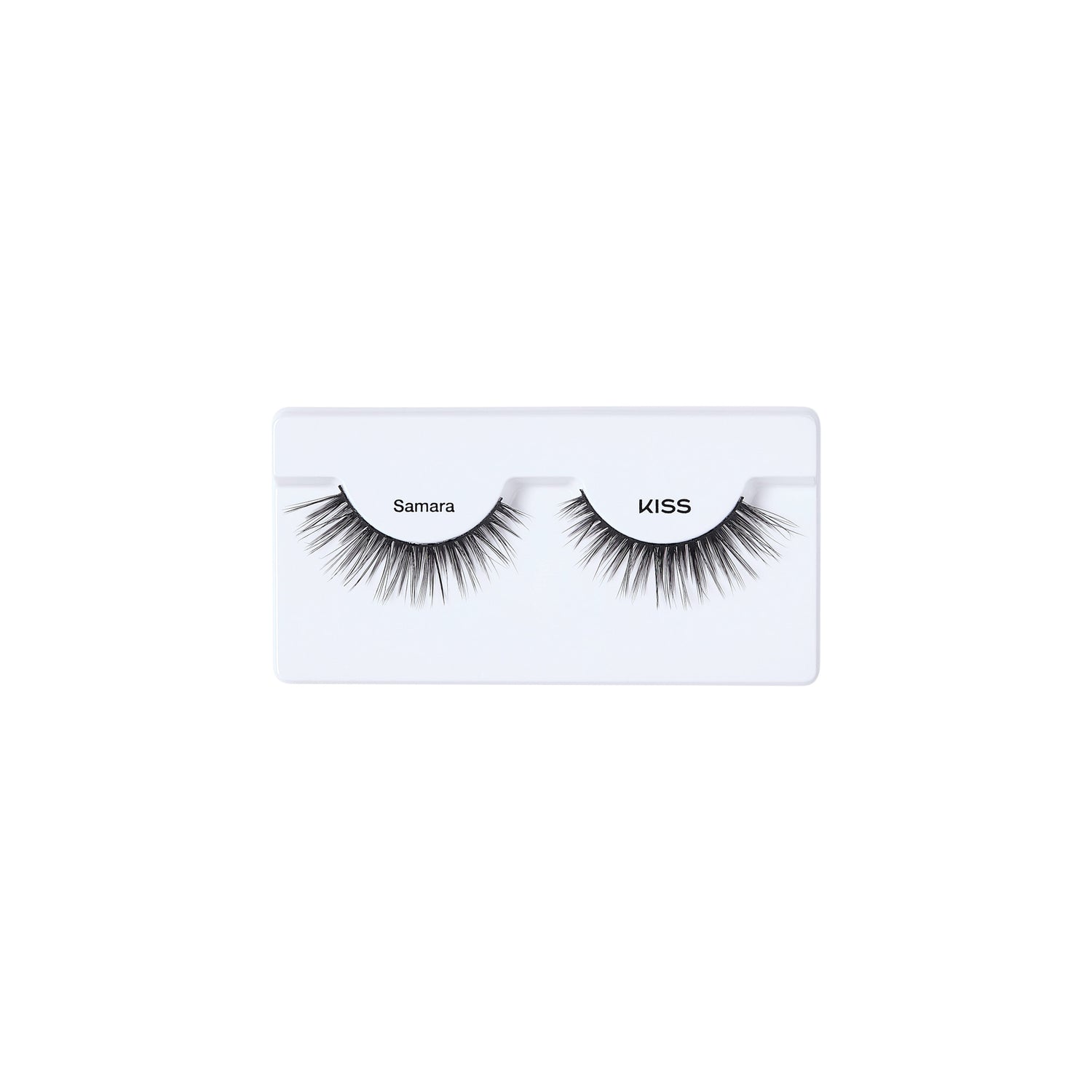 KISS Samara false eyelashes on white packaging card