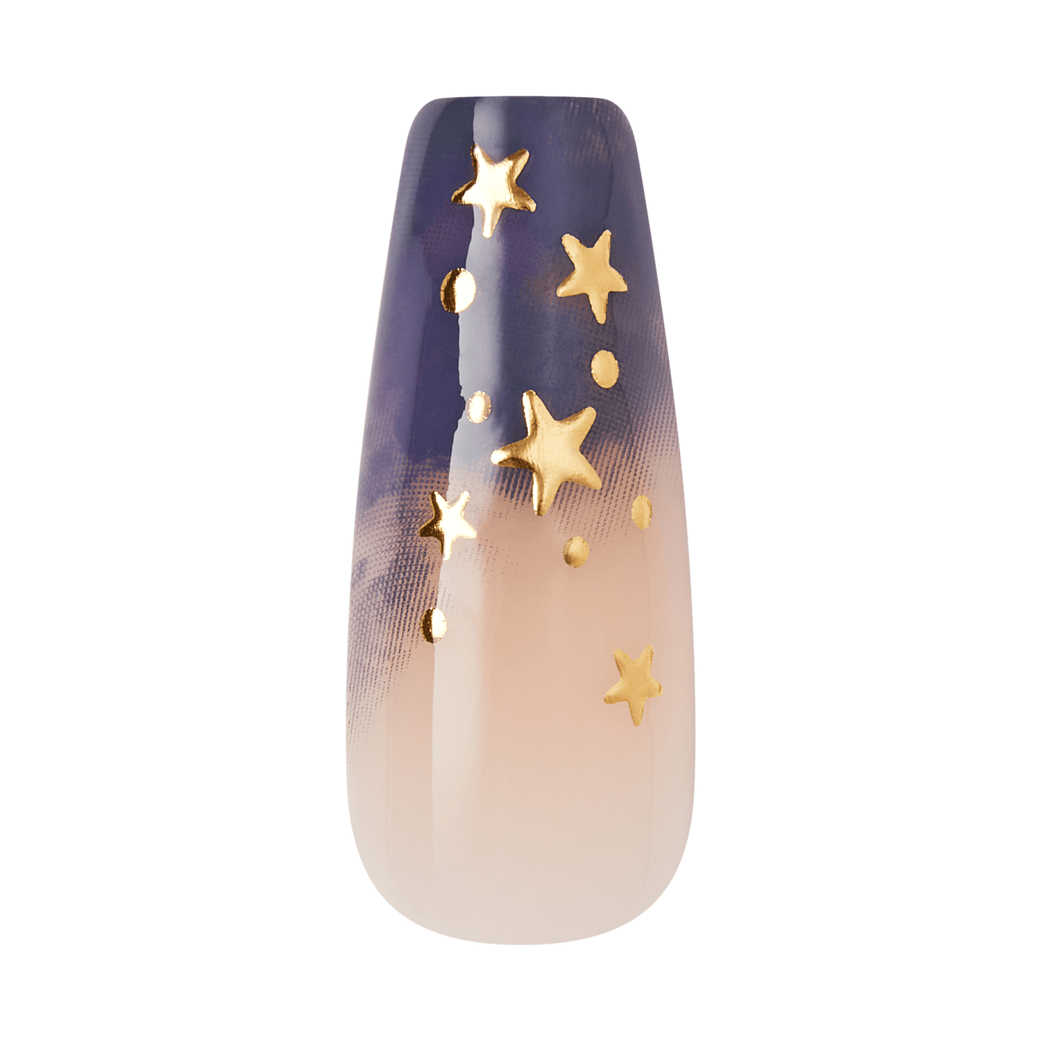 Kiss Haunt Halloween Press On Fake Glue Nails - Spooky Tips | Design, Blue, Long, Coffin, Glow In The Dark