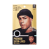 Packaging for KISS Colors & Care Premium Satin-Lined Halo Turban in black shows a man and woman wearing the turban, labeled “Adjustable fit & versatile styling” and “One size black unisex.”