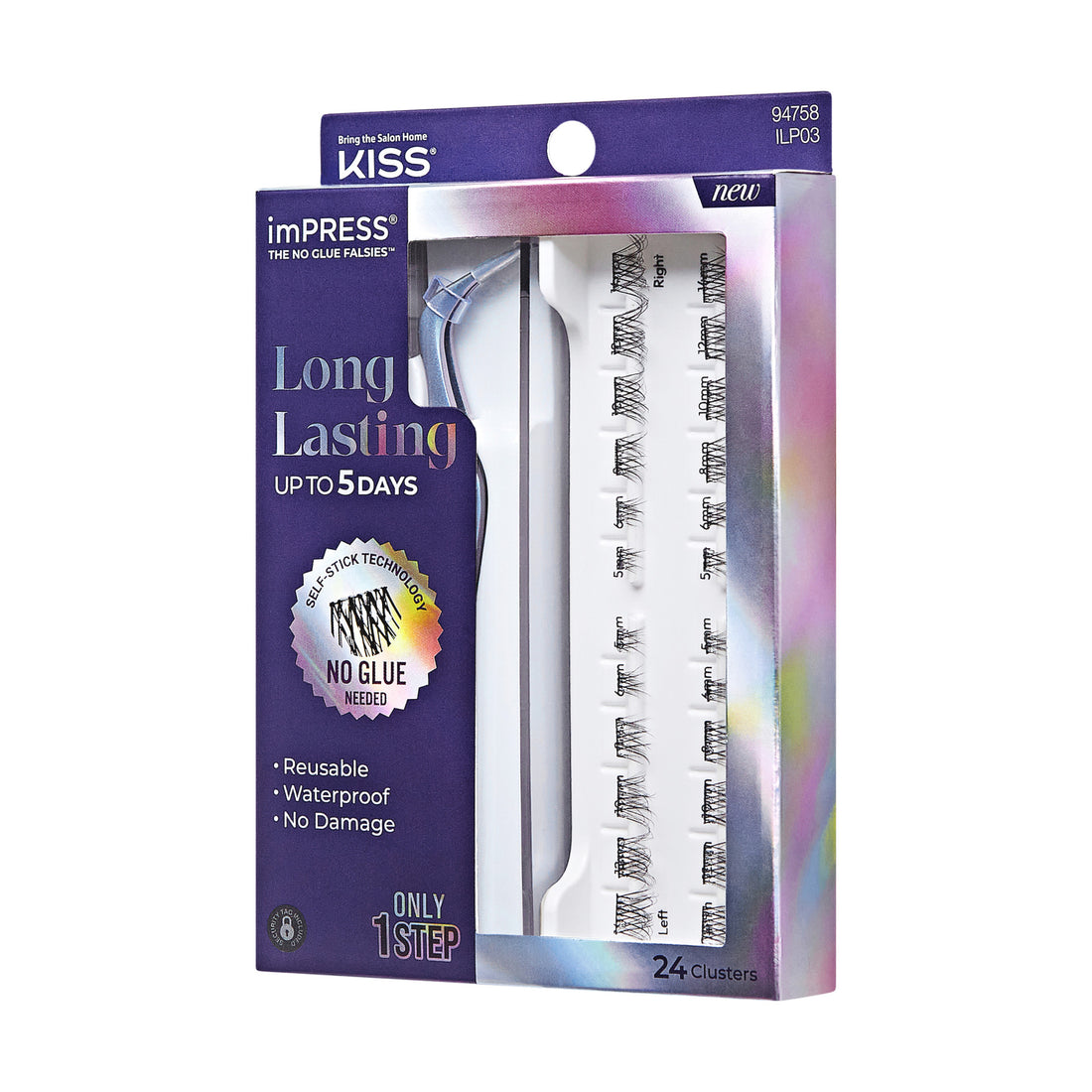 Impress Falsies Long Lasting Self Adhesive Eyelashes – Demi Natural