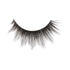 Single black false eyelash with a wispy, multi-length design tapering outward, shown against a white background.