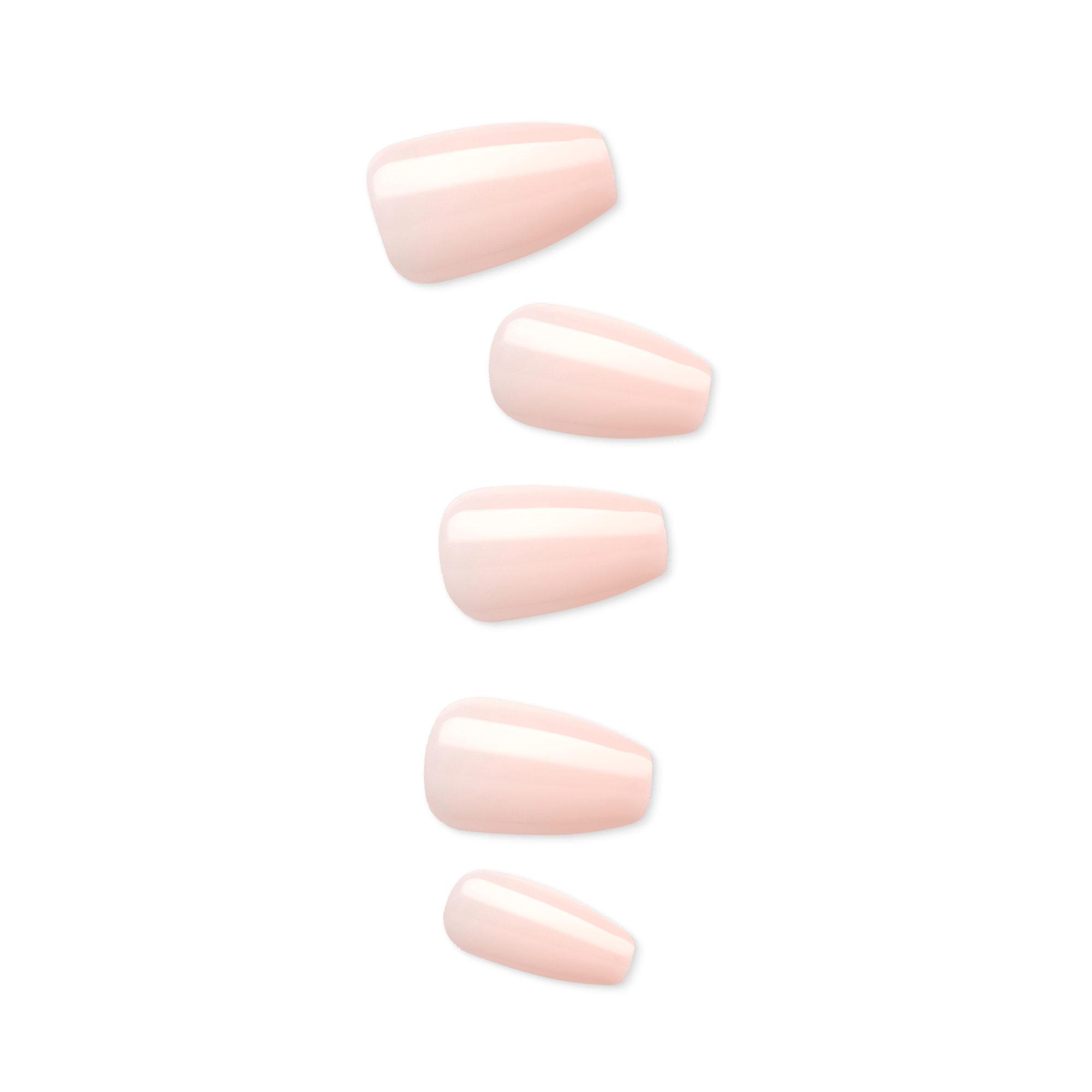 Impress Color No Glue Fake Press On Nails - Serendipity | Solid, Pink, Medium, Coffin, Manicure