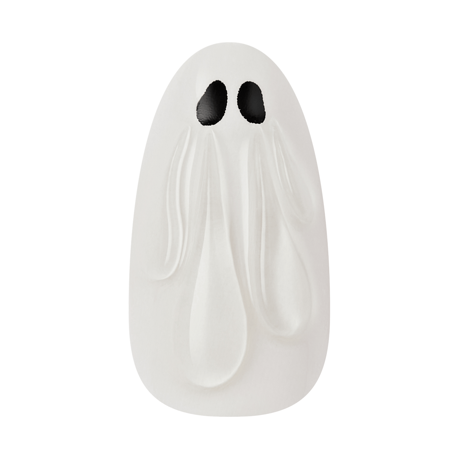 Kiss Haunt Halloween Press On Fake Glue Nails - Witching Hour | Design, Orange, Medium, Almond, Glow In The Dark