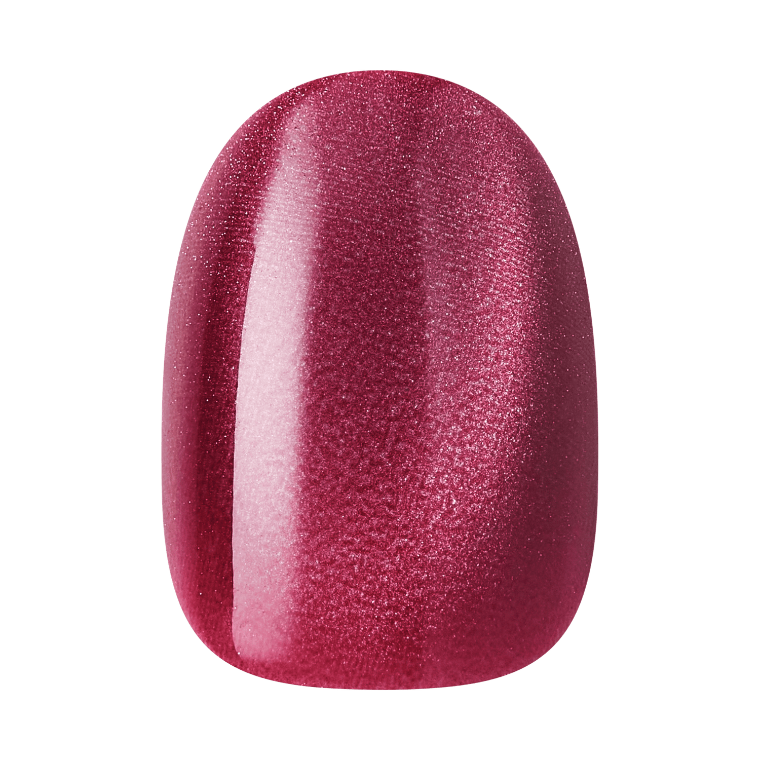 Burgundy glitter nail polish swatch with glossy finish