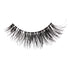 Single black false eyelash with a wispy, spaced-out design, displayed on a white background.