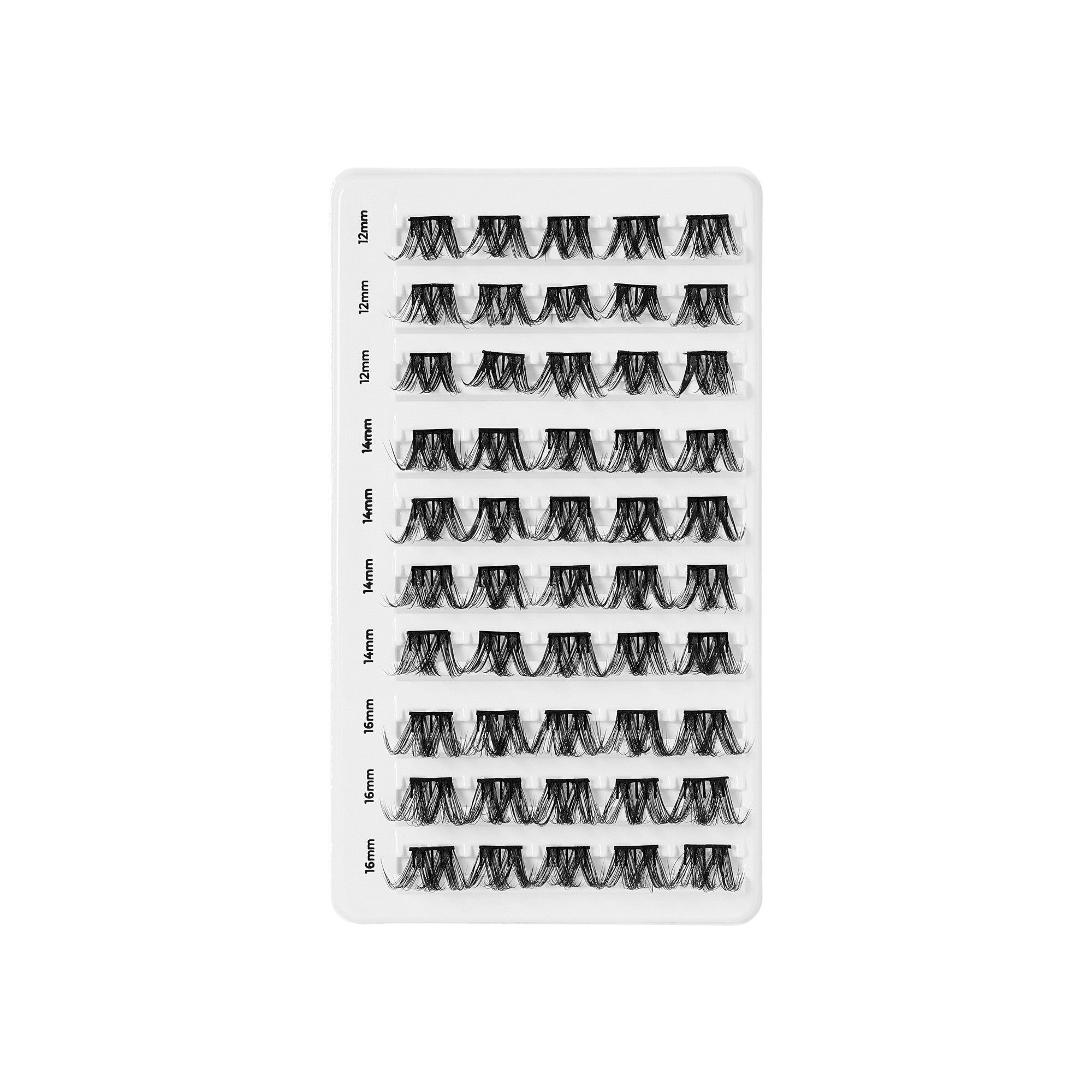 Impress Falsies Pre-Glued False Eyelashes Multipack - Faux Mink Volume | 50 Lash Clusters, 12mm-16mm