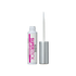Tube of KISS Superstick clear strip lash adhesive with silver cap removed, showing thin applicator brush and bold pink logo on white label.