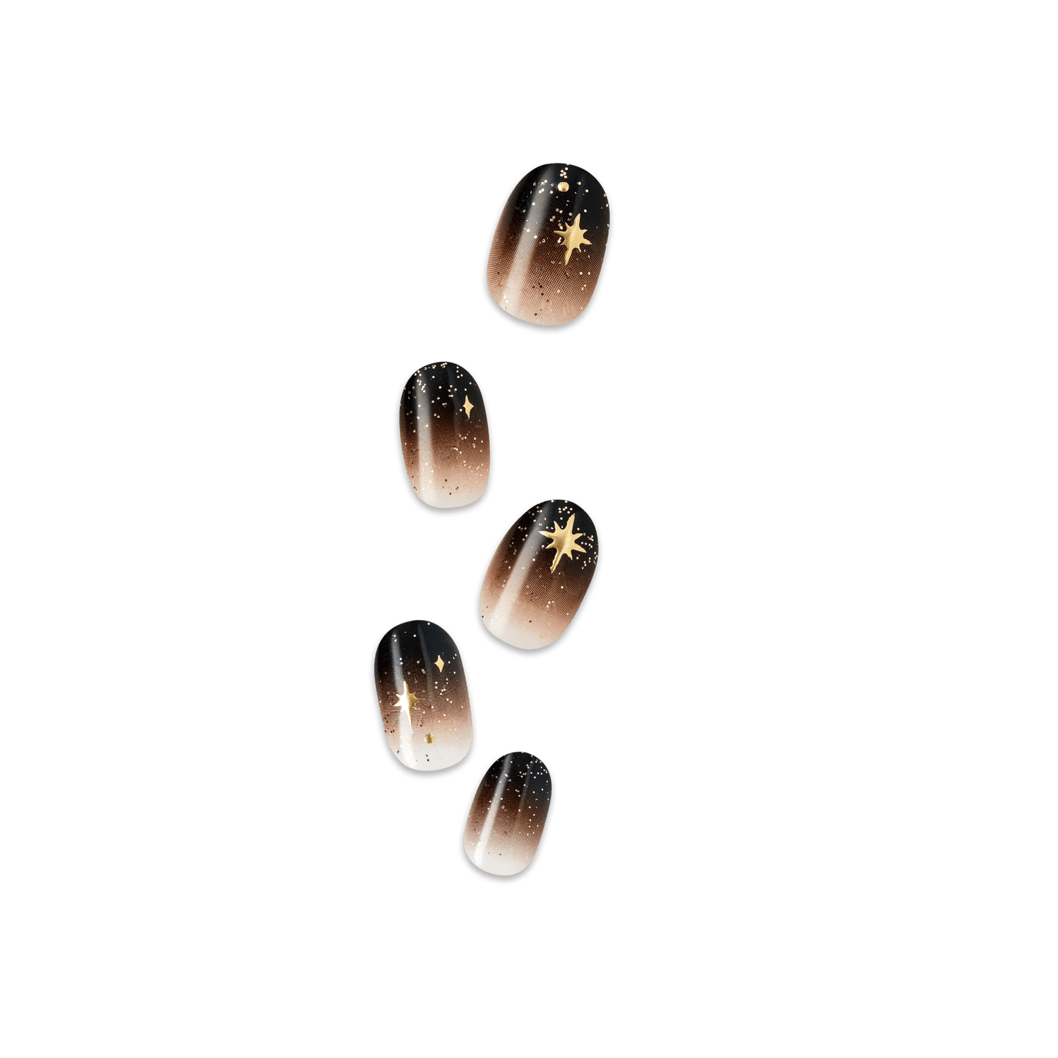 Impress Design No Glue Fake Press On Nails - Corporate Girl | Design, Black, Short, Oval, Manicure