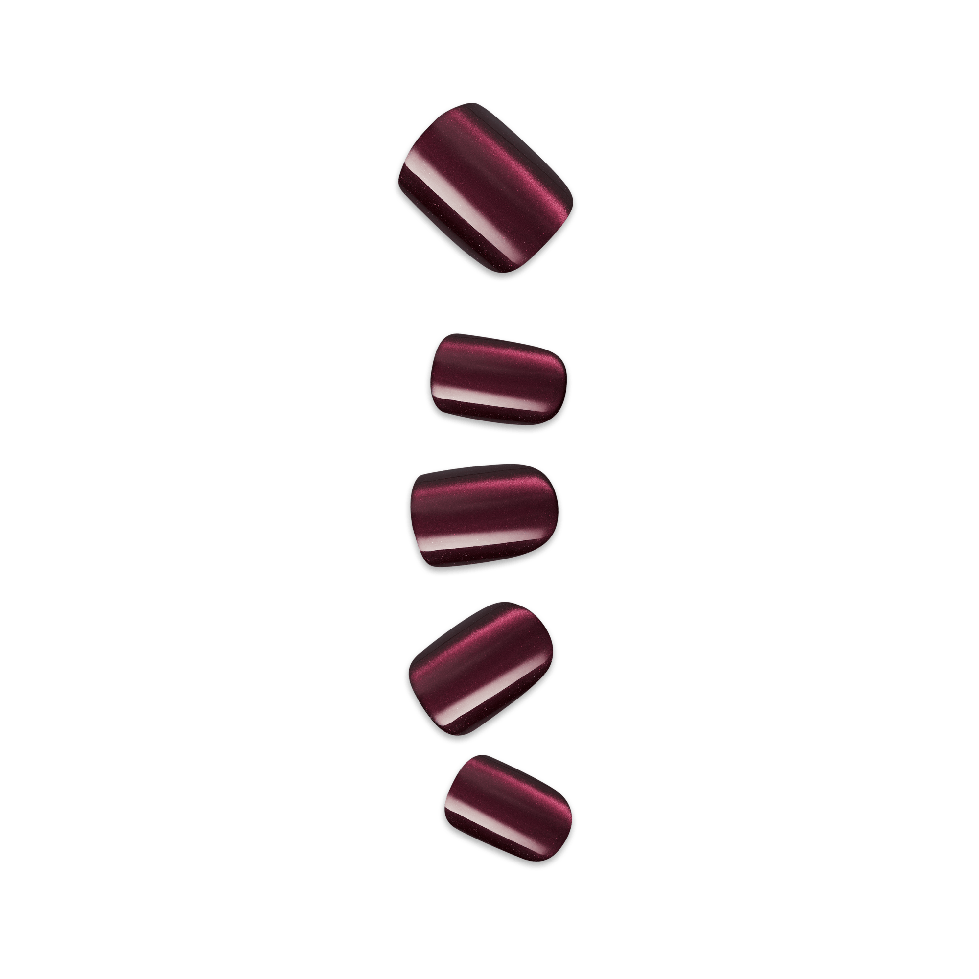 colorFX by Impress No Glue Fake Press On Nails - Night Changes | Design, Red, Short, Squoval, Manicure