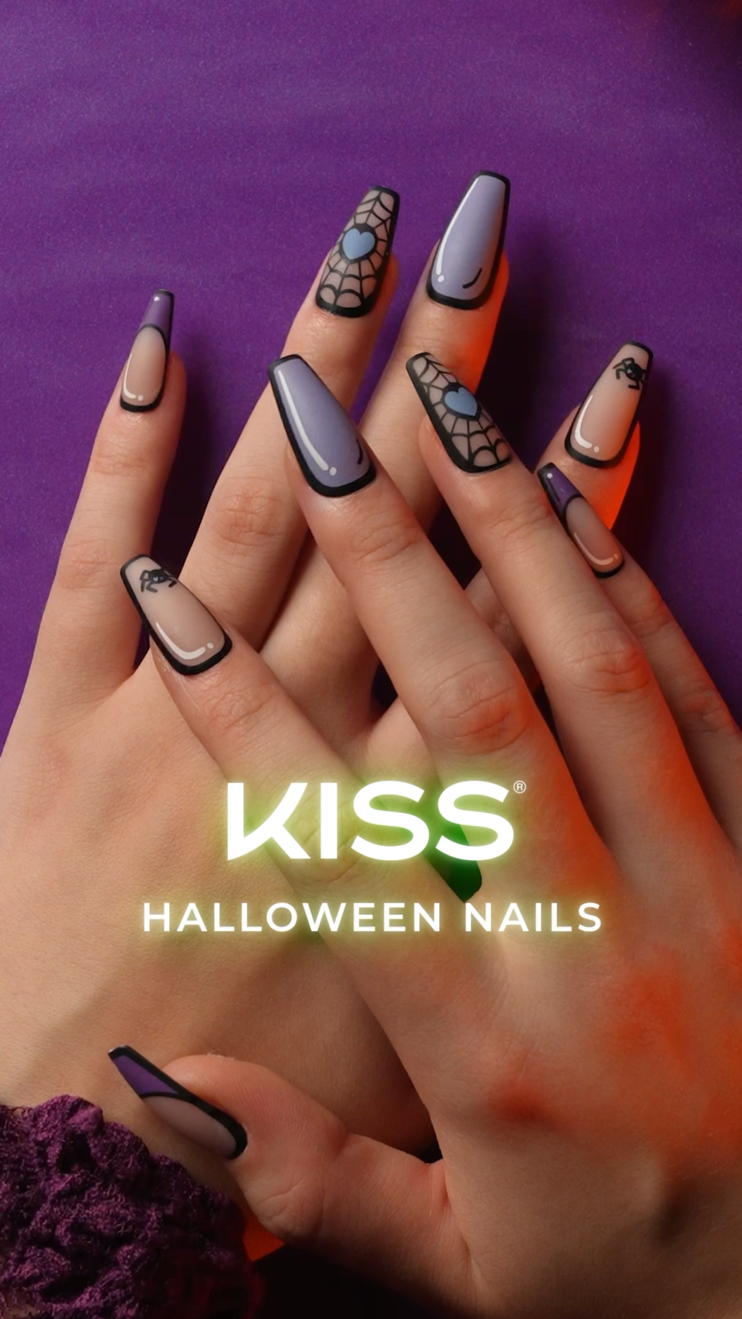 Kiss Voguish Fantasy Halloween Press On Glue Nails - Space Girl