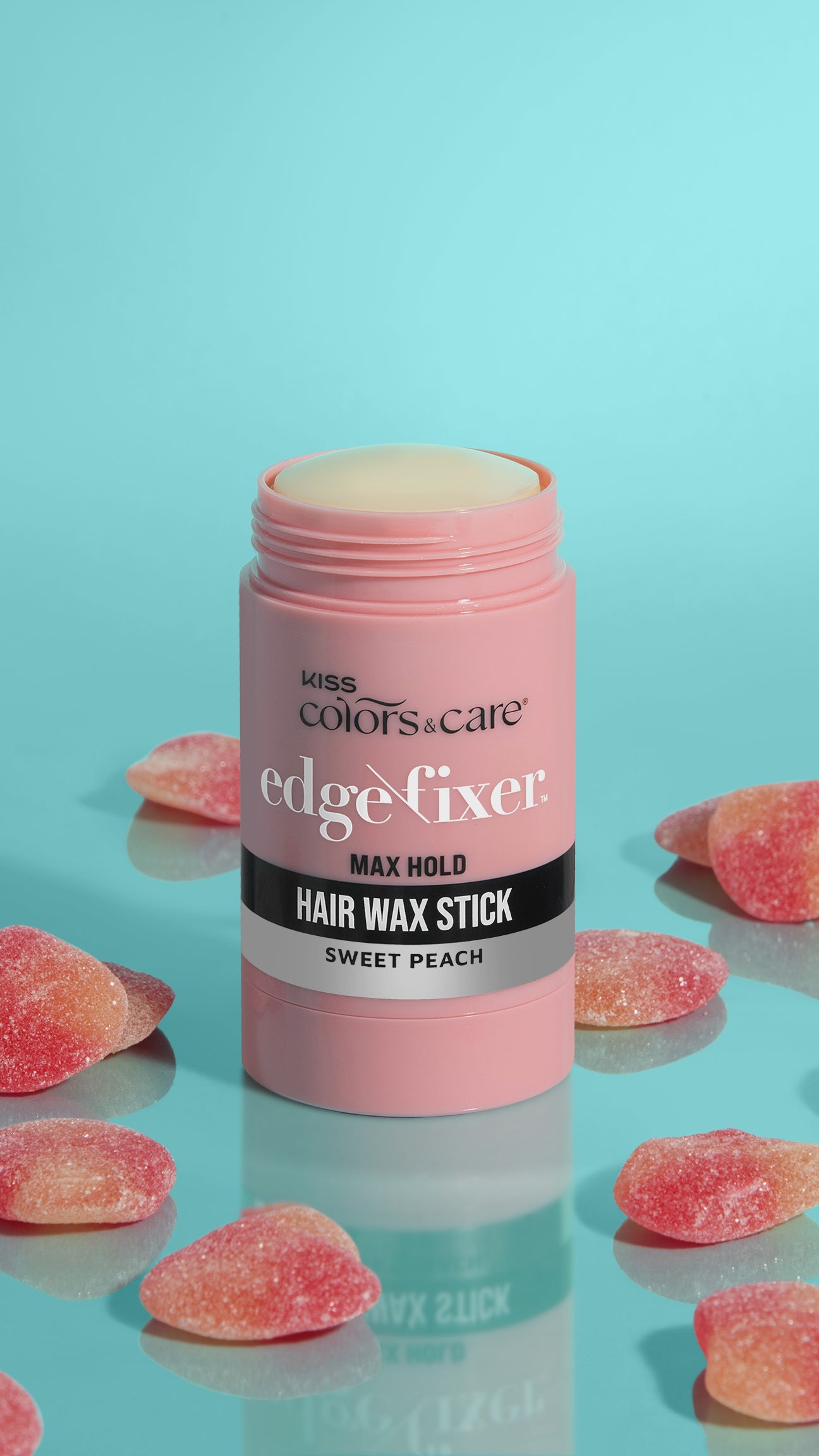Kiss Colors &amp; Care Edge Fixer Wax Stick – Sweet Peach