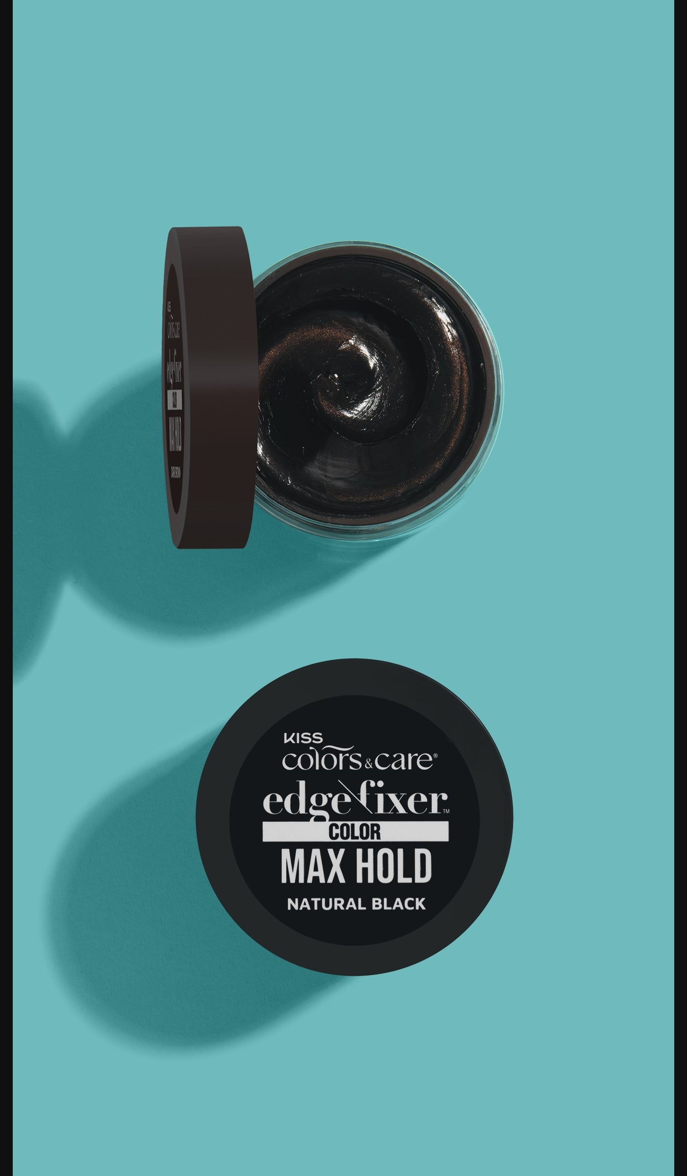 Kiss Colors &amp; Care Edge Fixer Color 100mL - Natural Black