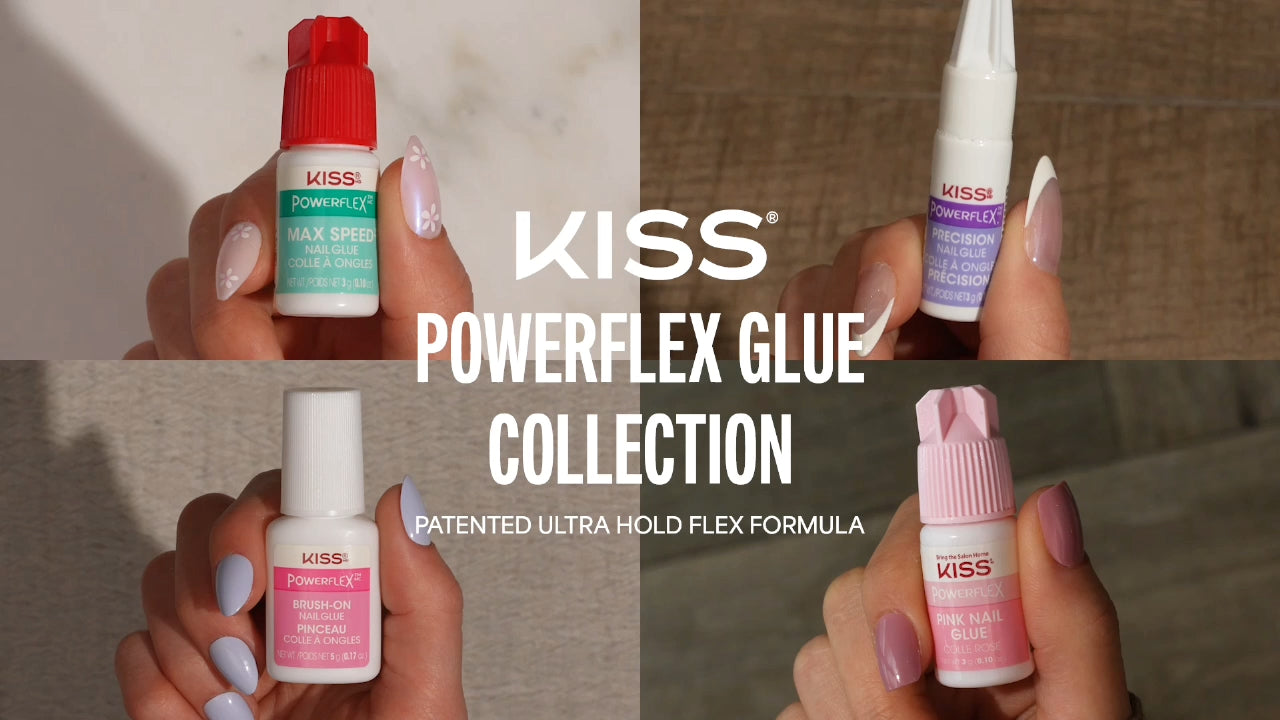 Kiss PowerFlex Brush-On Nail Glue 3-Pack