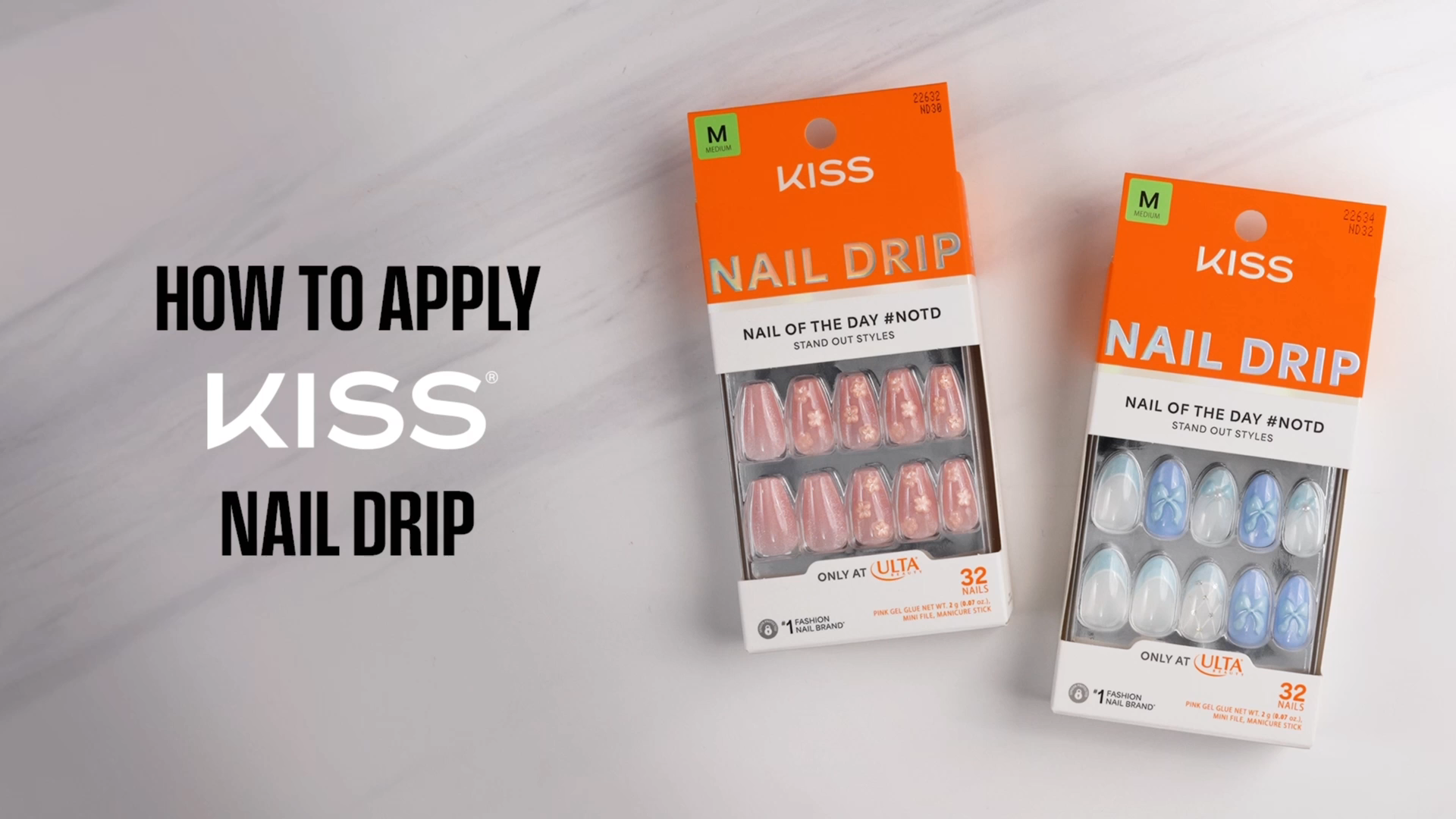 Kiss Nail Drip Press On Glue Nails - Harmonious