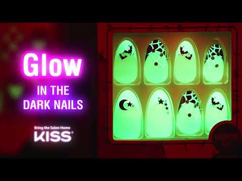 Kiss Voguish Fantasy Glow-In-The-Dark Halloween Nails - Ghoul&