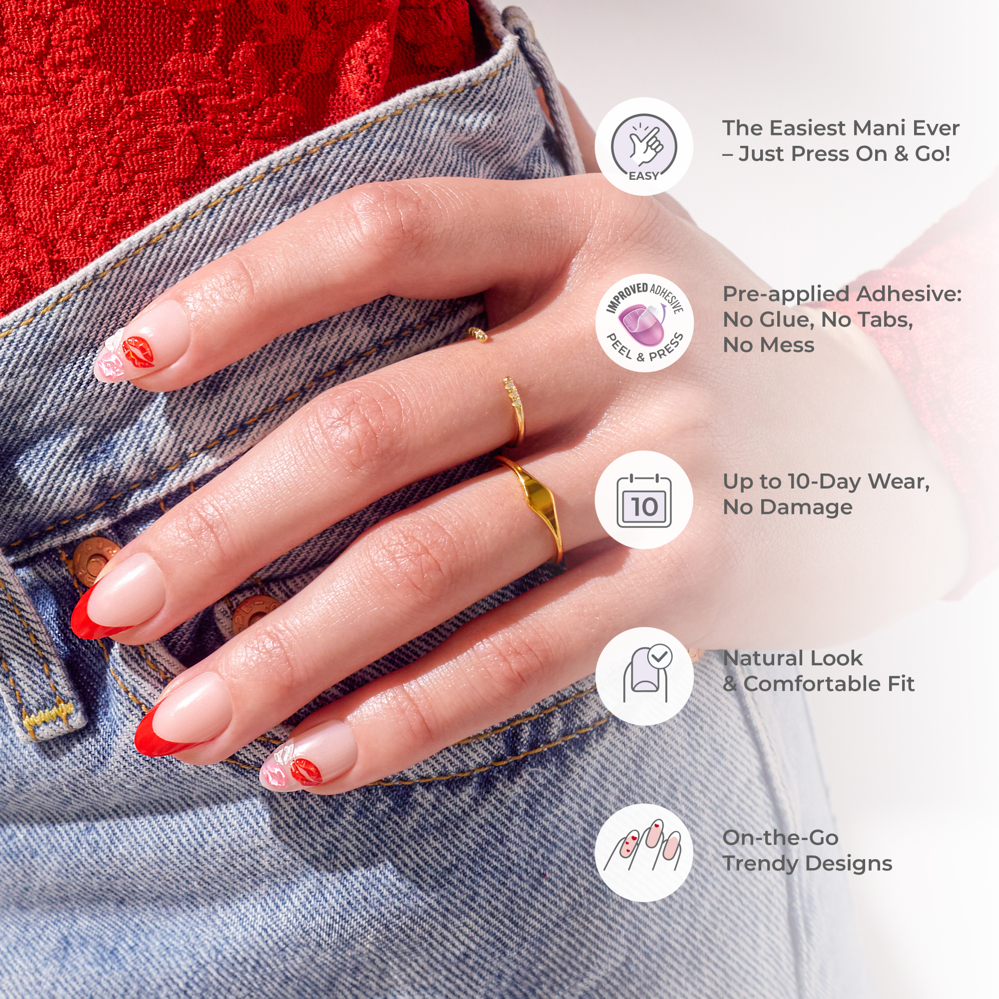Impress Design Press On Nails - Lover